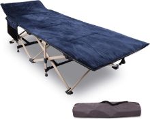 RRP £89.99 REDCAMP Folding Camp Beds for adults with Mattress support 500 lbs, 28" Extra Wide