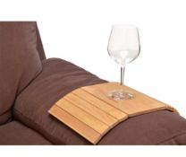 The Houseware Brand Wooden Flexible Sofa Tray, Set of 4