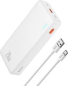 RRP £29.99 Baseus Power Bank 20000mah 20W PD Fast Charging Portable Charger USB C Powerbank with LED
