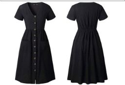 RRP £220 Set of 11 x Tedd Summer Dresses for Women Casual Midi Dress Short Sleeve Shirt Dress