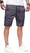 RRP £21.99 YAOBAOLE Men's Cargo Shorts Summer Cotton Casual Shorts Elastic Waist with Pockets, M