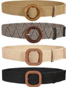 Approximate RRP £450 Large Collection of JASGOOD Women's Belts, 34 Packs