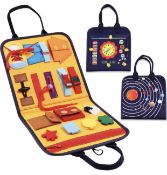 RRP £26 Set of 2 x Toddler Busy Board Activities Sensory Educational Busy Board Montessori Toys