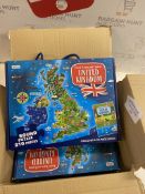 Set of 2 x United Kingdom (Travel, Learn & Explore Travel Puzzle)