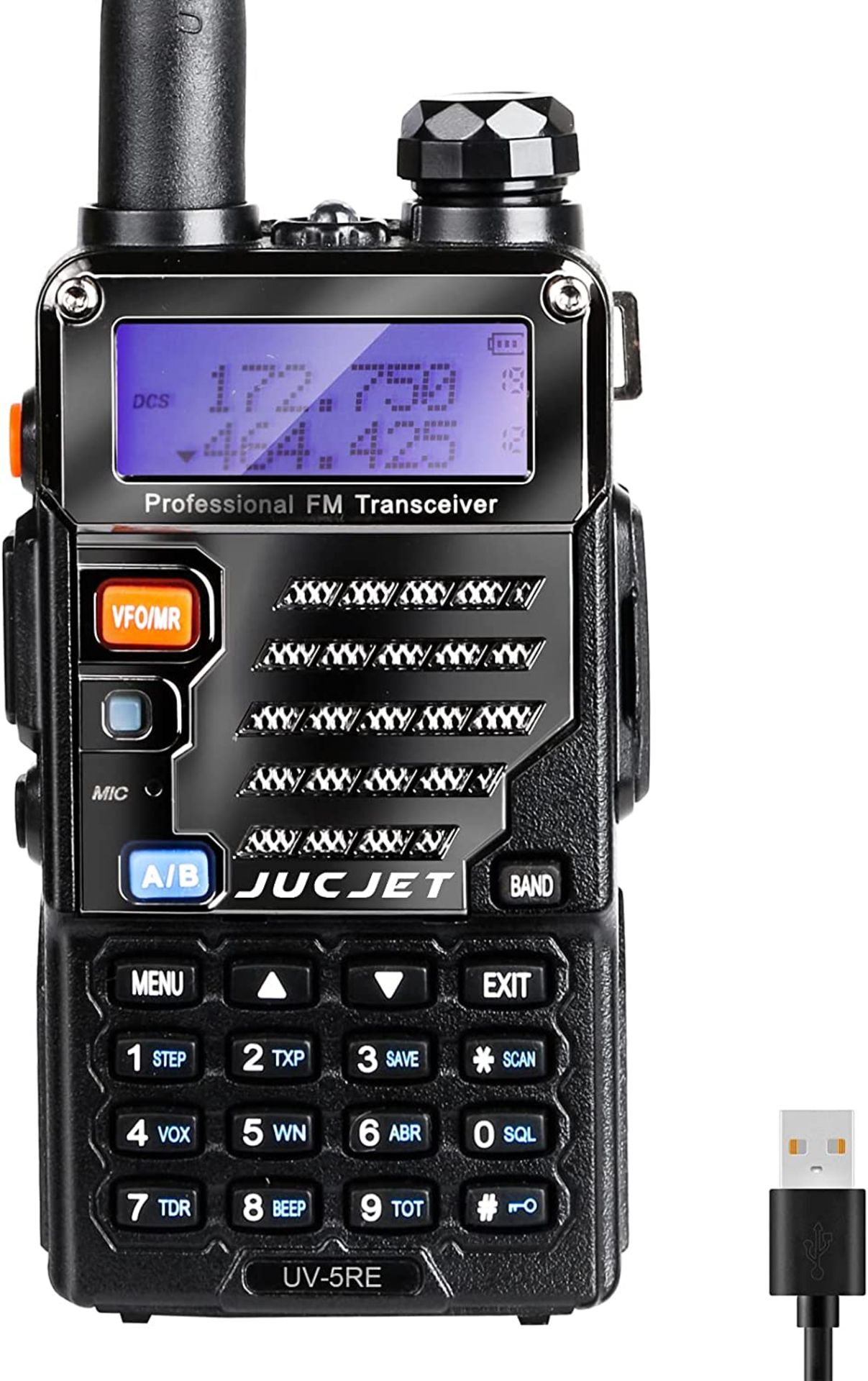 RRP £29.99 JUCJET UV-K5 2023 New Walkie Talkies, Long Range Handheld UHF/VHF Two Way Radio