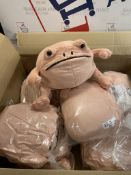 RRP £68 Set of 4 x Frog Plush Toy Boys And Girls, Kawaii Stuffed Plush Pillow, Home Decoration,