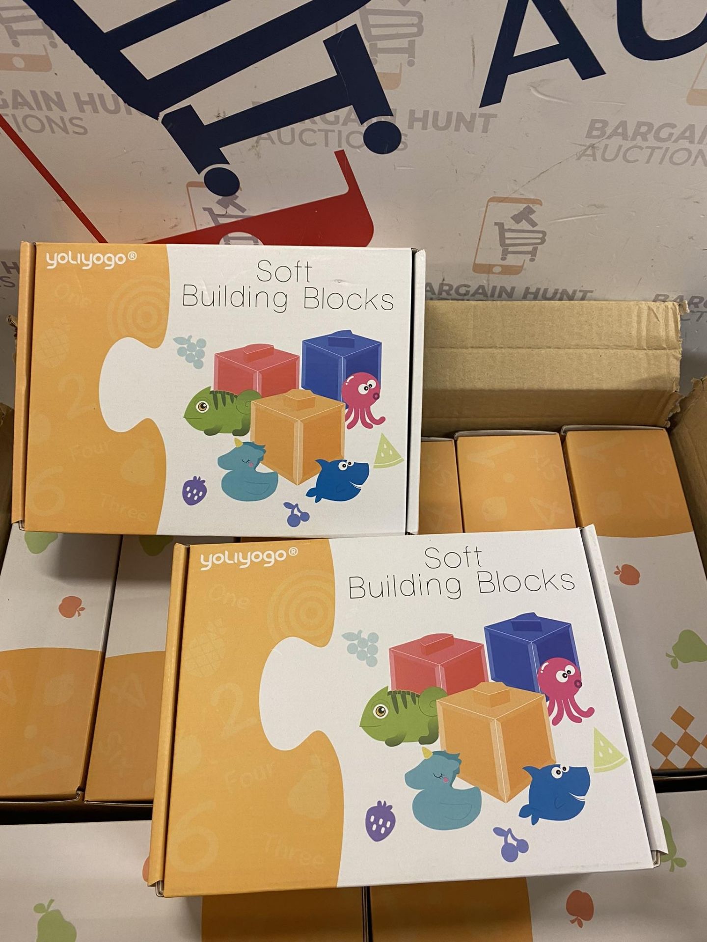 RRP £34 Set of 2 x yoliyogo Stacking Blocks Toy Kids Building Block Plus Matching Puzzle Card - Image 2 of 2
