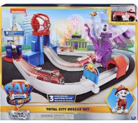 RRP £29.99 Paw Patrol True Metal Total City Rescue Movie Track Set with Exclusive Marshall Vehicle