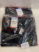 RRP £40 Set of 2 x Ezhippie Women's Black Popper Goth Skirt, L-XL