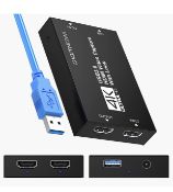 Kedok Video Capture Card 4K HDMI USB 3.0 Game Capture Card RRP £30