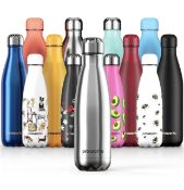 Proworks Stainless Steel Water Bottle, BPA Free Vacuum Insulated Metal Water Bottle 750ml