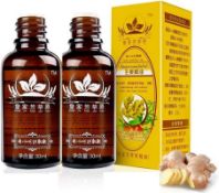 RRP £24 Set of 3 x 2Pack Essential Ginger Oil Ginger Roots Essential Oils 100% Pure,30ML Organic