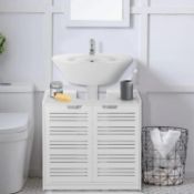 RRP £58.99 Yosoo Health Gear Under Basin Cabinet, Bathroom Sink Cabinet Floor Standing Storage