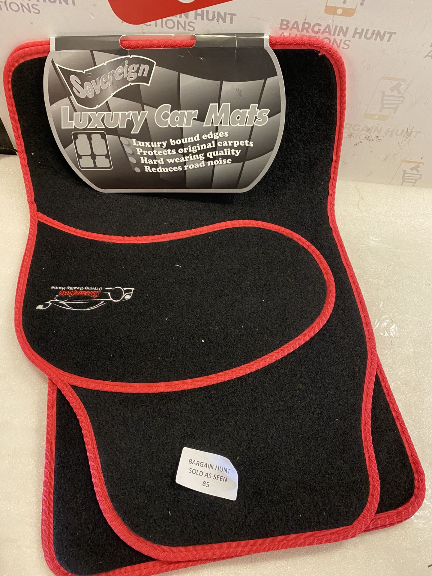 Xtremeauto Car Mats Universal 4pc Set Sporty Carpet Car Floor Mats Front and Rear - Image 2 of 2