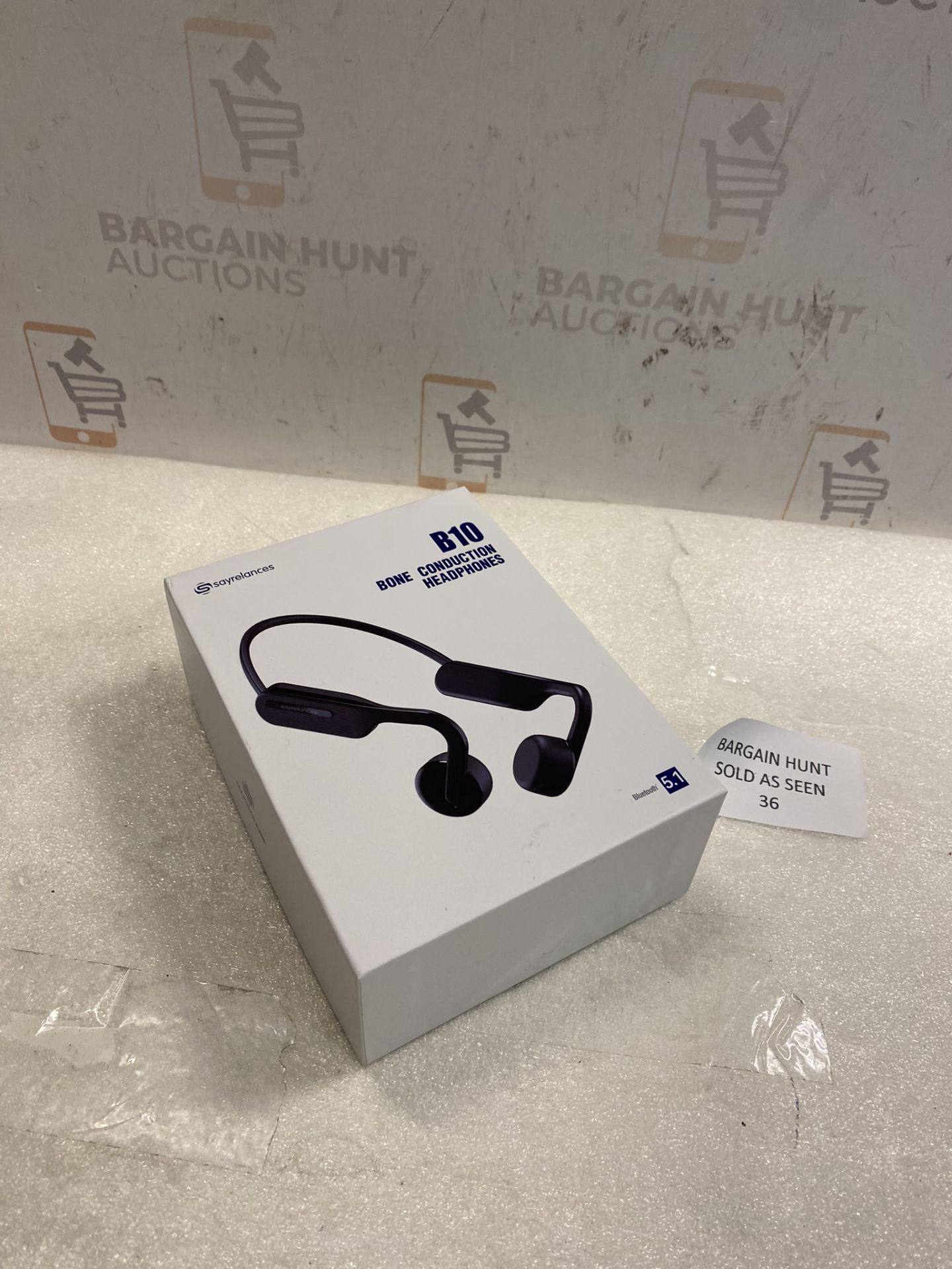 RRP £35.99 Sayrelances Bone Conduction Headphones, Bluetooth Wireless Running Open Ear Earphone with - Image 2 of 2
