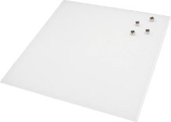 RRP £20 Set of 2 x Viro Magnetic Glass Whiteboard Notice Memo Board (35 x 35cm)