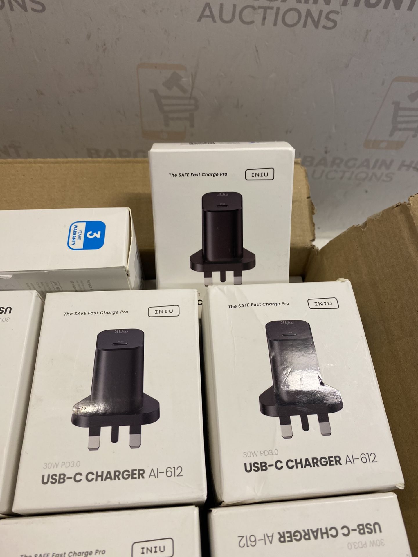 RRP £45 Set of 3 x Iniu USB C Plug 30W USB C Charger PD 3.0 Charging Power Adapter - Image 2 of 2