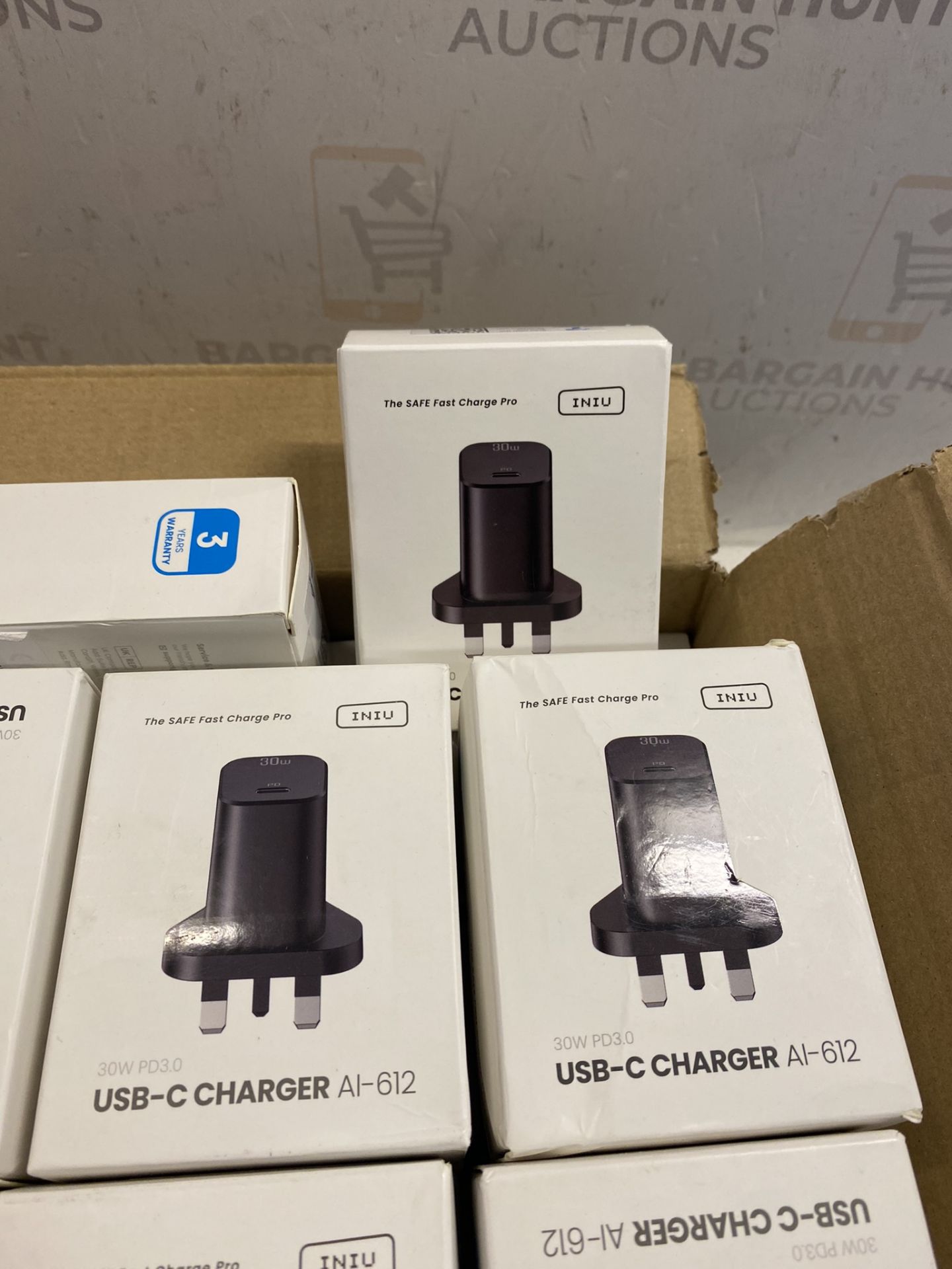 RRP £45 Set of 3 x Iniu USB C Plug 30W USB C Charger PD 3.0 Charging Power Adapter - Image 2 of 2
