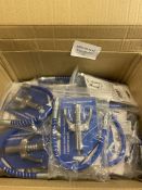 RRP £120 Set of 8 x G coupling for grease gun, grease gun mouthpiece with 30 cm hose, suitable for