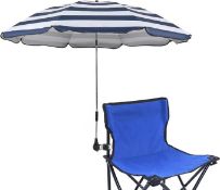 RRP £27.99 STARRY CITY Chair Parasols with Adjustable Clamp,UPF 50+,Shade Umbrella,Clip on