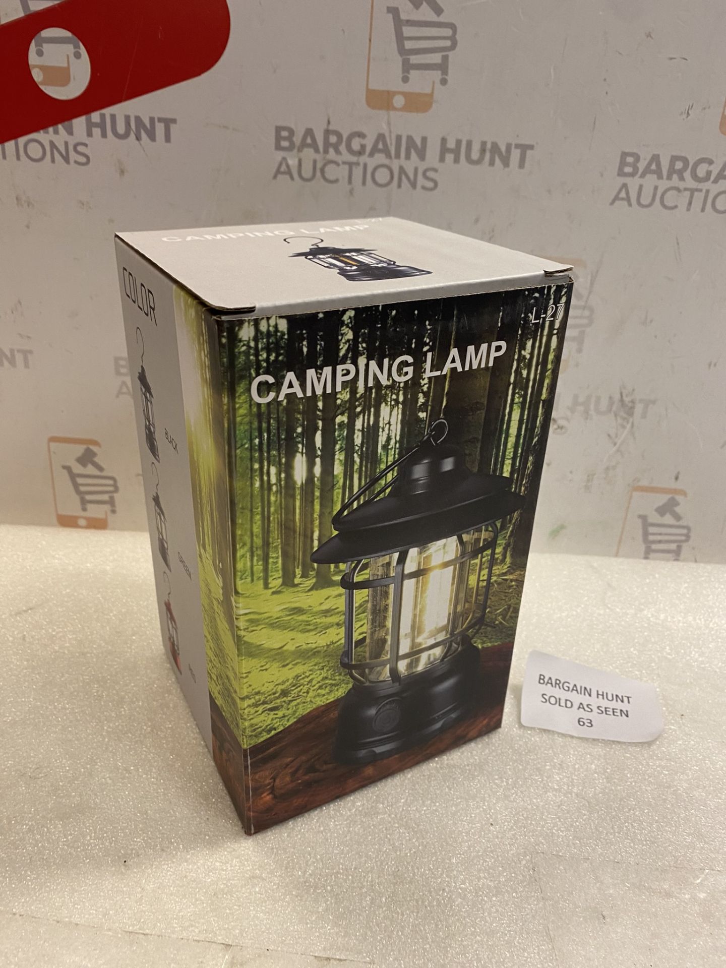 Camping Lantern Rechargeable, Retro Metal Camping Light, Hanging Dimmable COB Brightness Tent Light - Image 2 of 2