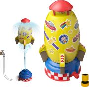 RRP £18.99 Rocket Water Sprinkler Children's Outdoor Sprinkler Toy, Water Toy Garden, Lawn