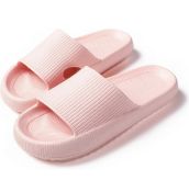 RRP £38 Set of 2 x JaneTroides Thick Slippers Platform Summer Beach Eva Soft Sole Sandals, 36-37EU