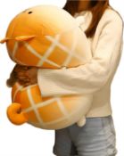 RRP £23.99 GRTLPOK Shiba Inu Plush Throw Hugging Pillow (Orange, 40CM)