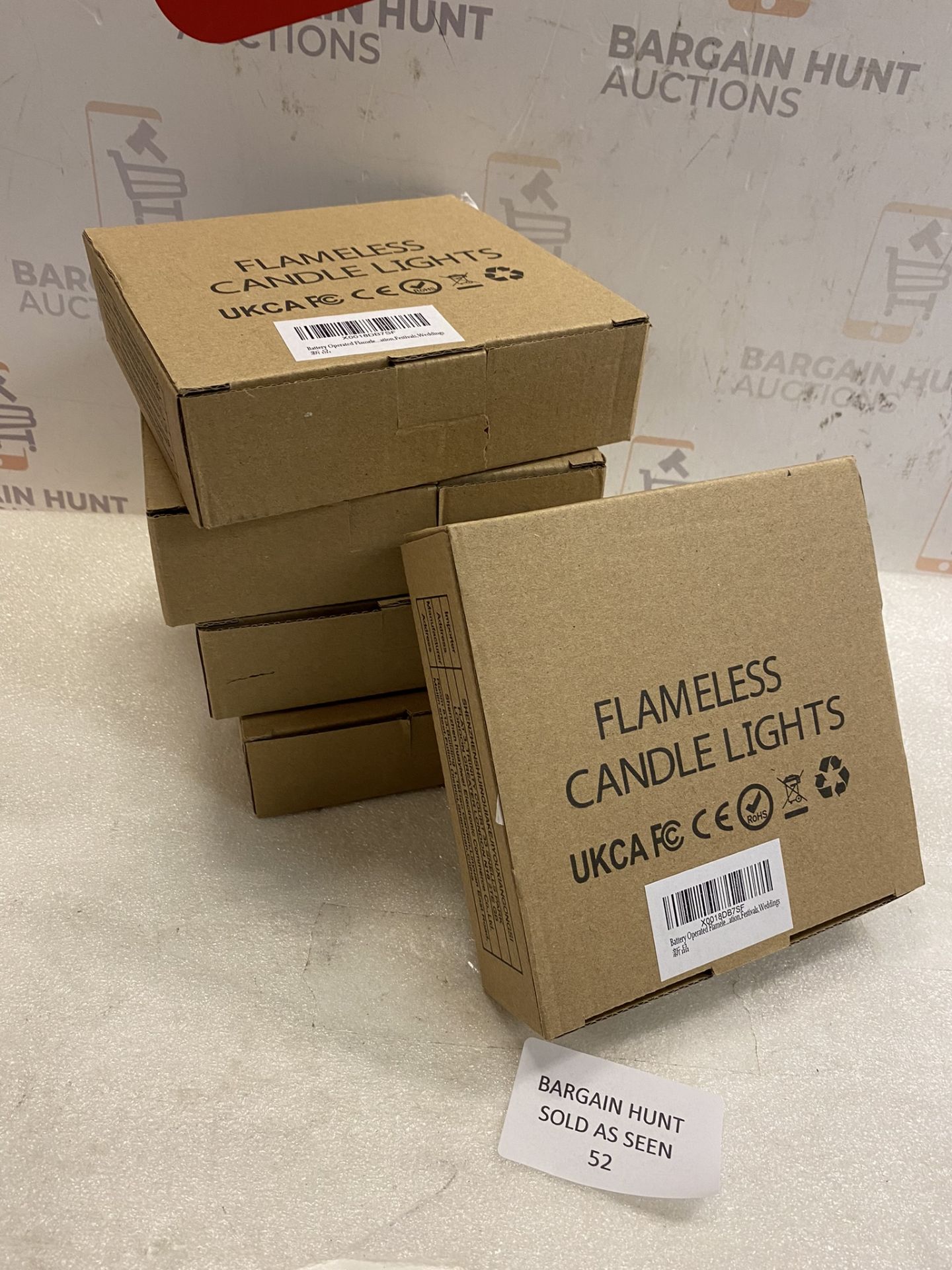 RRP £50 set of 5 x Battery Operated Flameless LED Tea Lights Candles 24-Pack Realistic Flickering - Image 2 of 2