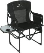 RRP £115.99 ROCK CLOUD Folding Camping Chair with Storage Pocket and Side Table Compact Portable