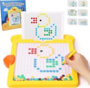 RRP £100 Set of 6 x Magnetic Drawing Board for Toddlers, Large Doodle Scribble Board with Magnetic