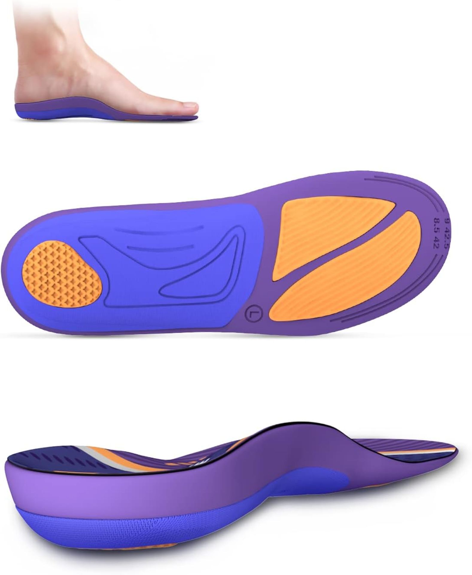 Approximate RRP £240 Large Collection of Orthotic Insoles, 18 Pieces