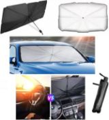 RRP £90 Set of 6 x Car Front Window Sunshade, Car Windshield Sunshade Umbrella, Foldable Car
