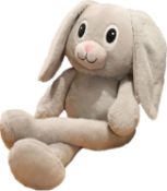 RRP £40 Set of 2 x TOOOY 80cm Long Ear Reversible Long Legs Bunny Rabbit Toys elastic rabbit ears