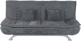 RRP £259.99 INMOZATA Linen Fabric Sofa Bed Double 3 Seater Recliner Sofa 188cm Spring Corner Couch