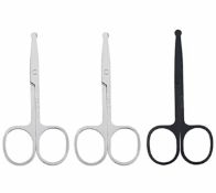 RRP £80 Set of 20 x WHPromLang 3PCS Rounded Tip Nose Hair Scissors Stainless Steel Eyebrow Trimmer