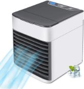 Mini Air Conditioning Unit Desktop Cooling Fan Low Noise Cold Water Portable 3 Speed Home Cooler