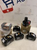 Collection of Power Tool Batteries
