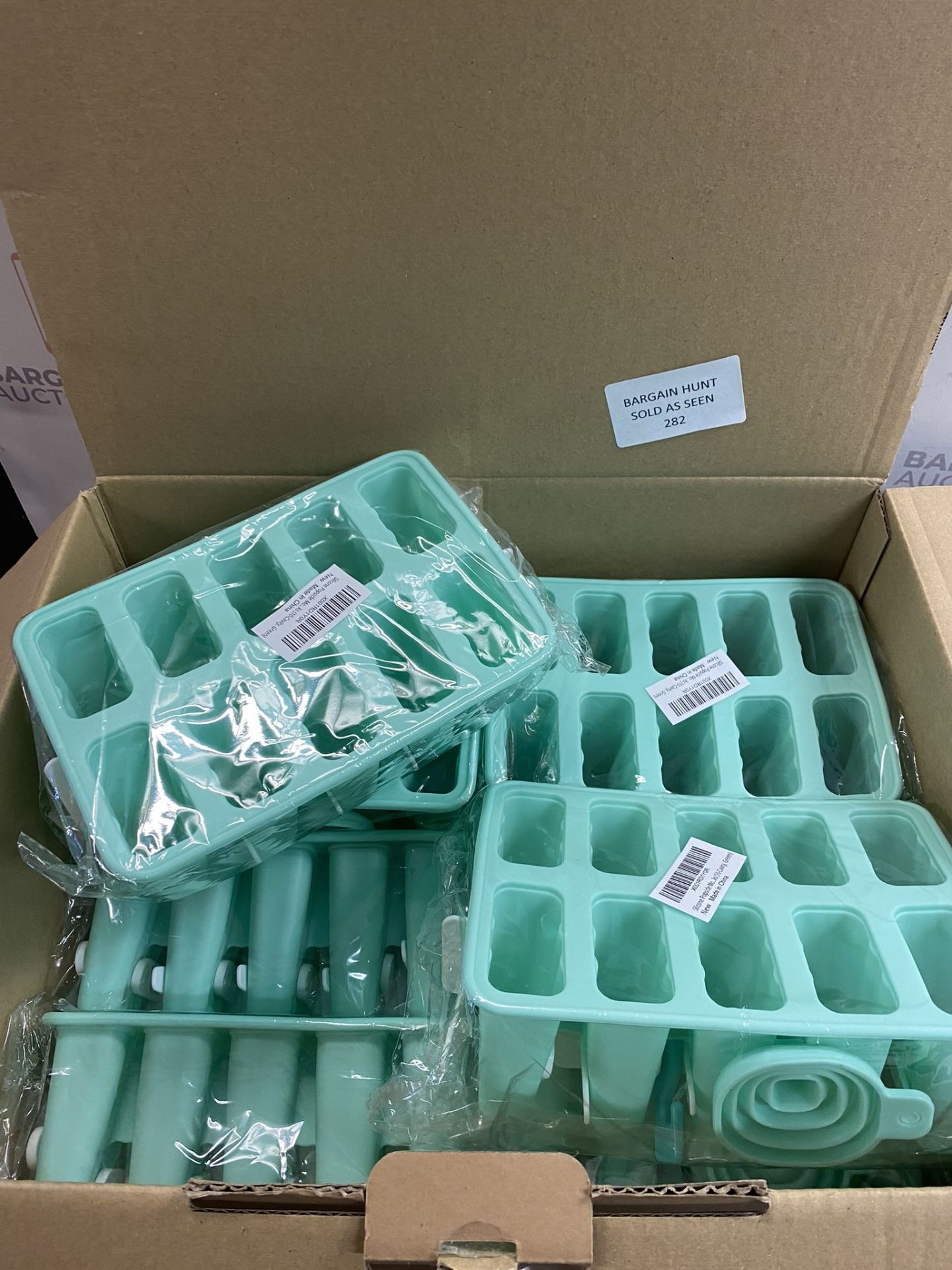 RRP £60 Set of 5 x Silicone Popsicle Molds, DIY Ice Pop Mould BPA Free Ice Cream Moulds 10-Cavity - Image 2 of 2