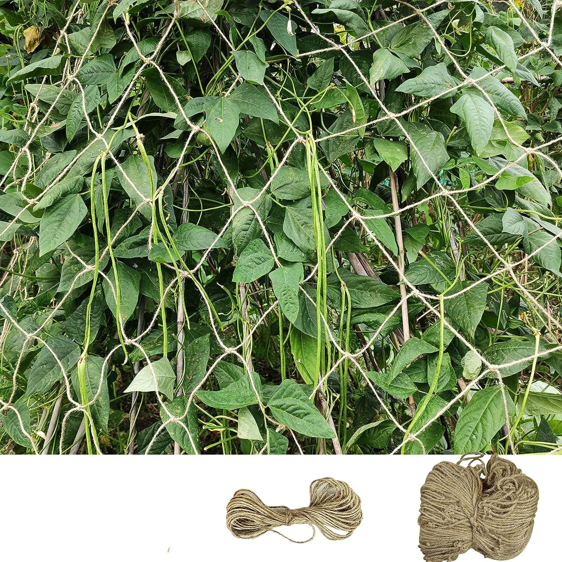 RRP £90 Set of 6 x Plant Support Jute Netting for Climbing Plants Biodegradable Compostable Eco