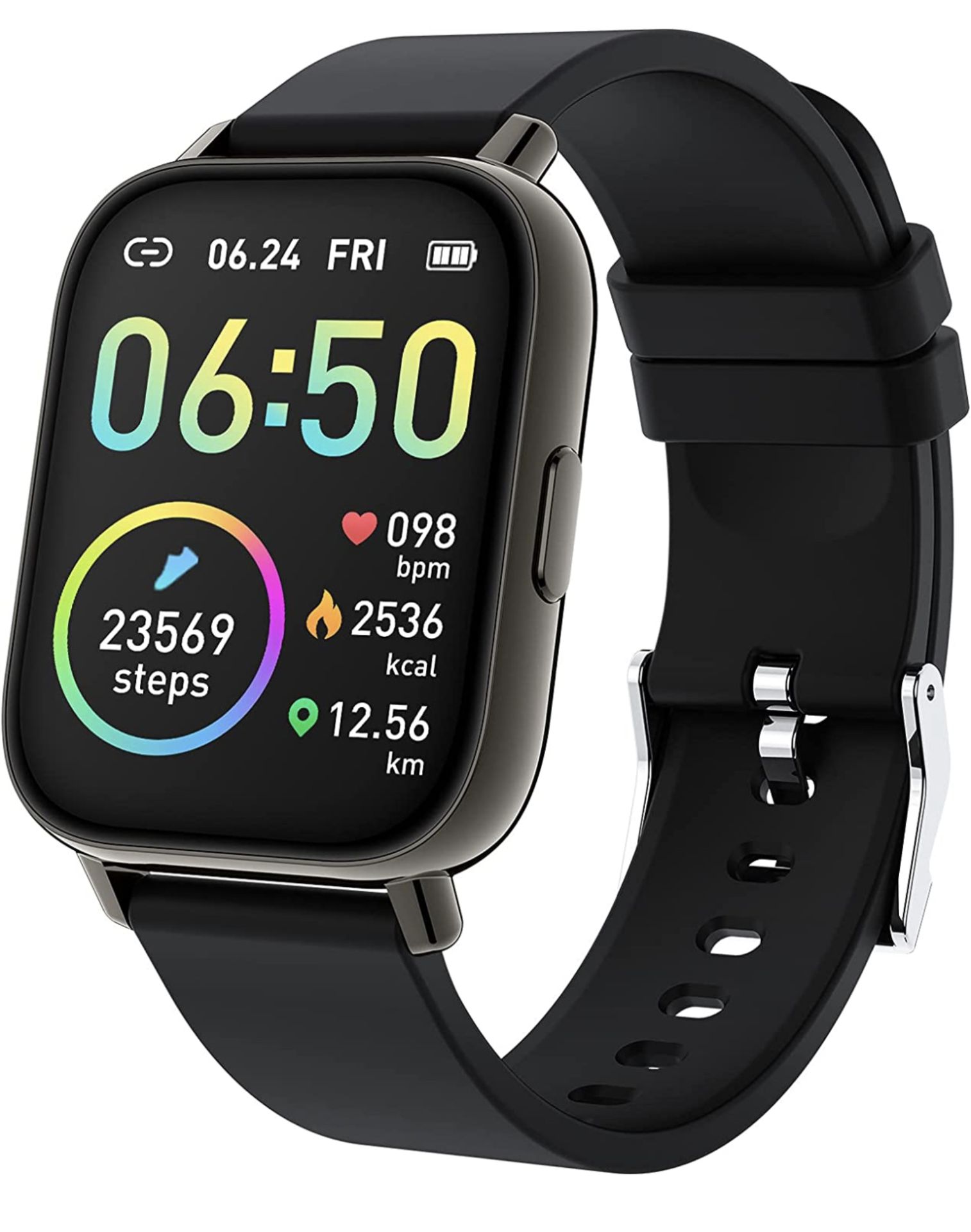 RRP £29.99 Motast Smart Watch Fitness Tracker 1.69" Touch Screen Fitness Watch IP68 Waterproof