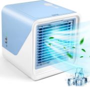 YurDoca Portable Air Conditioner, Personal Cooler Fan, 3 in 1 Evaporative With Large Capacity
