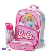 Barbie School Set Includes Backpack Water Bottle and Pencil Case