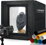 RRP £59.99 DUCLUS Light Box Photography 40cm / 16" x 16'', Portable Photo Booth Box