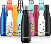 Proworks Stainless Steel Water Bottle, BPA Free Vacuum Insulated Metal Water Bottle, 1L