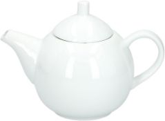 Ceramic Teapot 1 Liter Capacity ? with Pouring Spout ? Rounded Handle