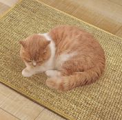 RRP £50 Set of 3 x KPUY Cat Scratcher 60 x 40cm Cat Scratching Mat with Adhesive Hook Loop Tape
