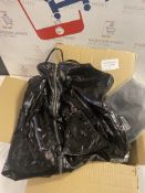 RRP £75 Set of 5 x YeeHoo Strapless Leather Dress Simili Mini Zipper Front Neckline Stretch Fit