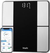 RRP £23.99 Vitafit Smart Body Fat Scale, Digital Body weight Bathroom Weighing Scale, Wireless