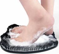 RRP £60 Set of 6 x Shower Foot Massager Scrubber Mat, Foot Scrubber with Non-Slip Suction Cups,